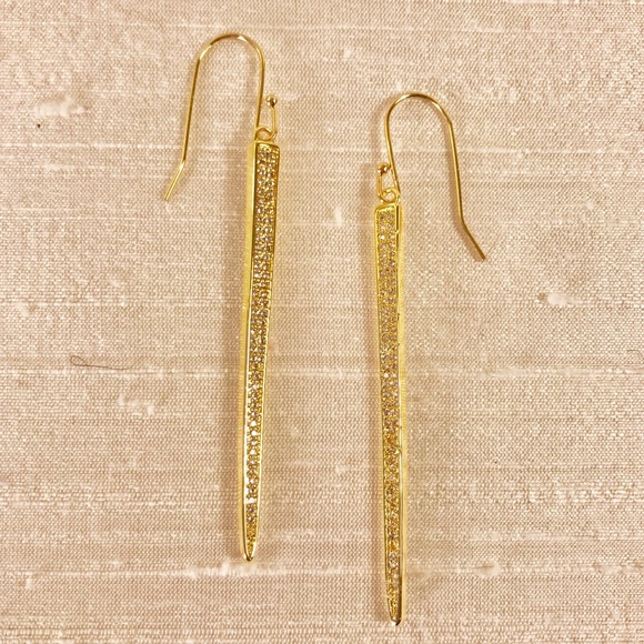 ✨Gold Sparkling Spike Earrings✨ - Picture 3 of 6